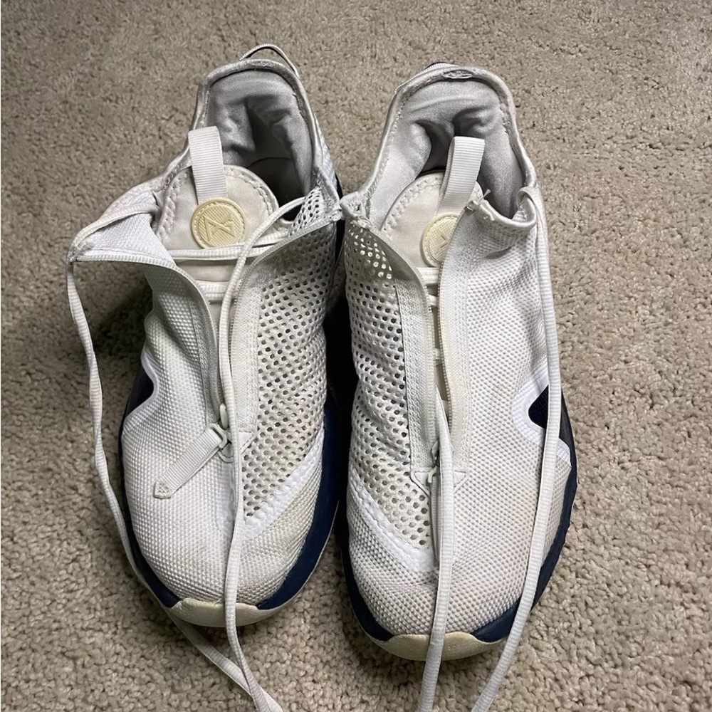 Size 13 White and Navy PG4 basketball shoes